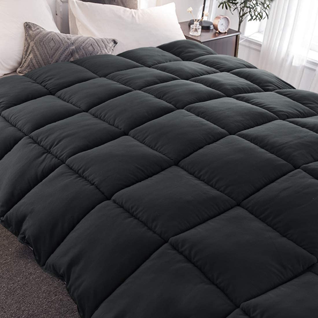 Washable quilt semi-double duck gray