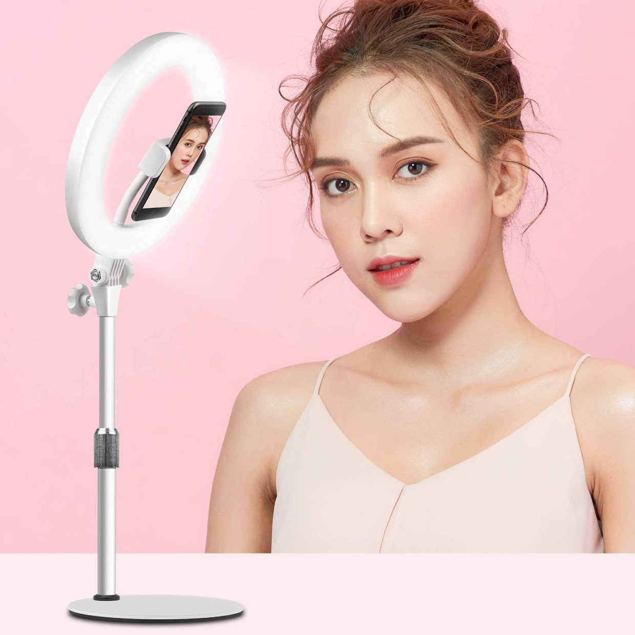 LED ring light itself takes light