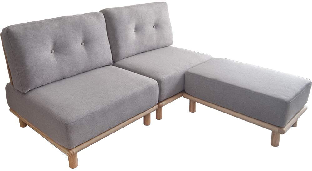 2-seater with ottoman sofa sofa couch low sofa