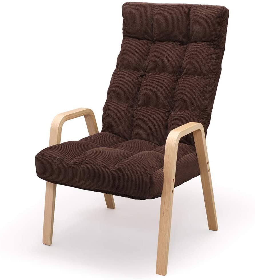 Wood armchair L size reclining chair