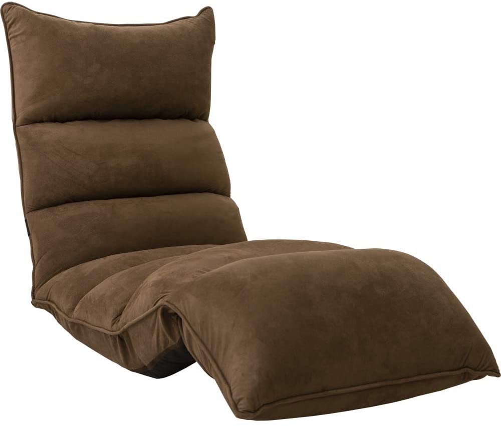 Reclining chair seat foam folding storage