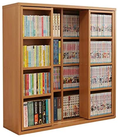 Bookshelf comic rack large capacity sliding shelf