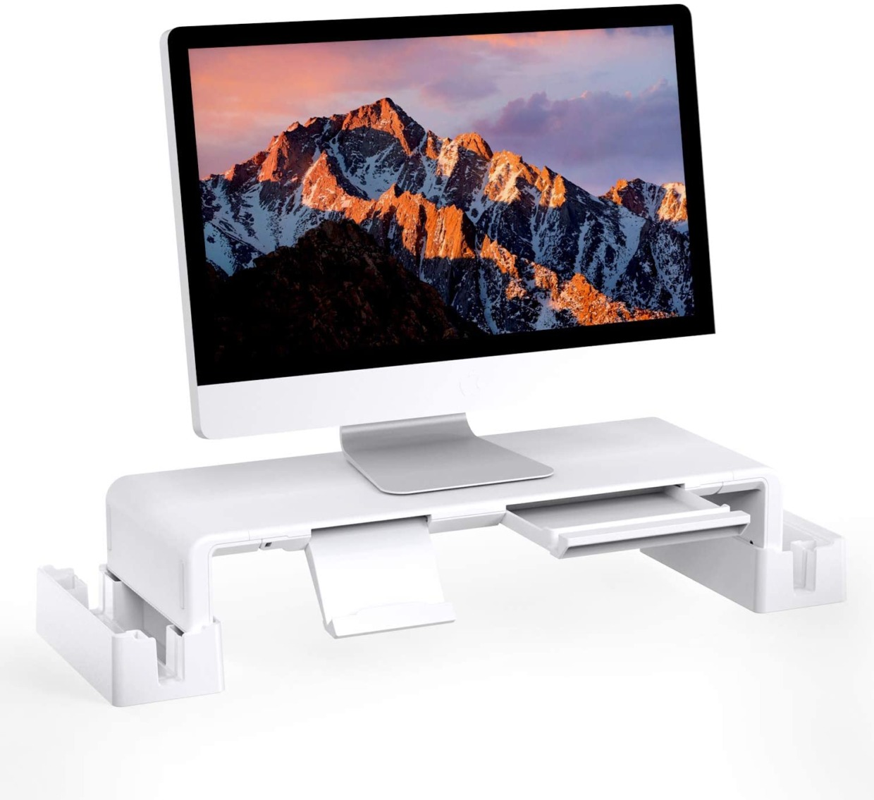 Monitor stand multi-function rack 2 pieces smartphone & tablet stand