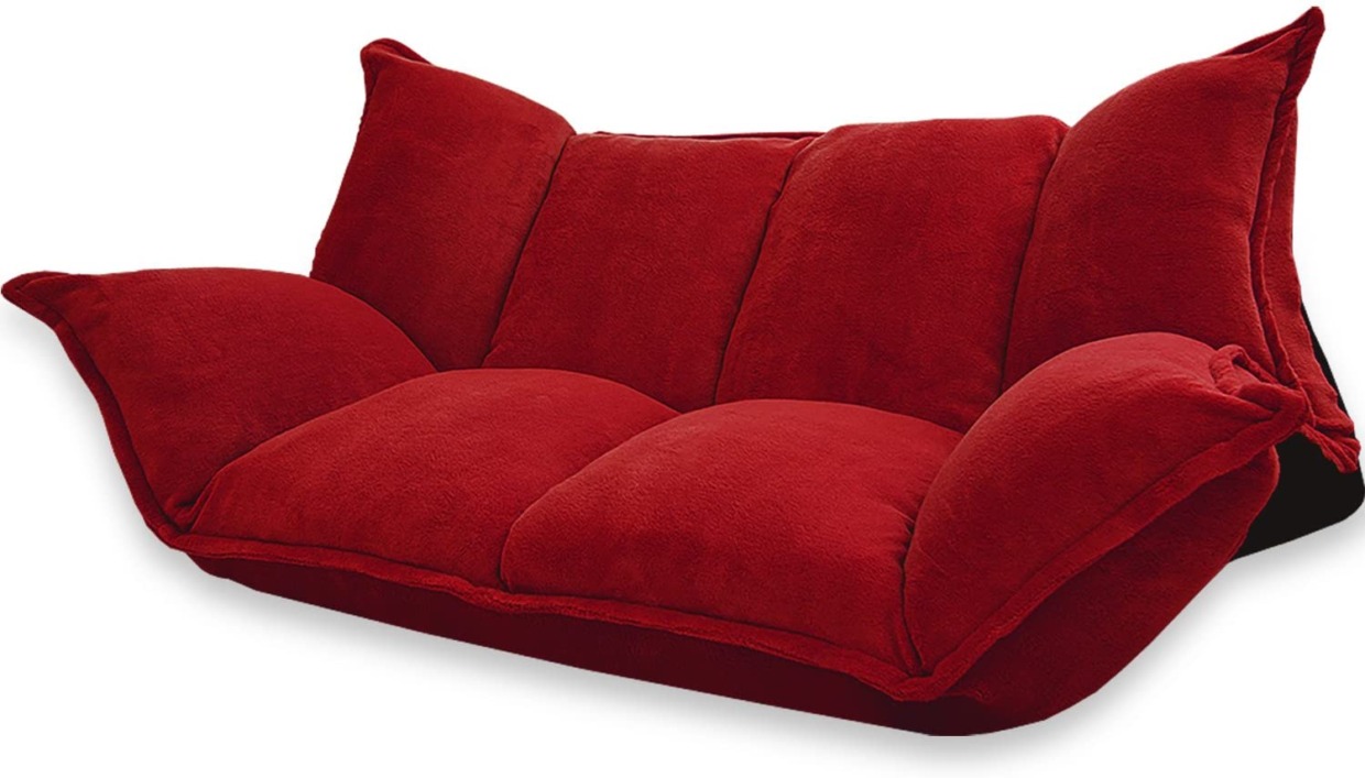 Sofa bed living room sofa floor sofa 2-seater Red