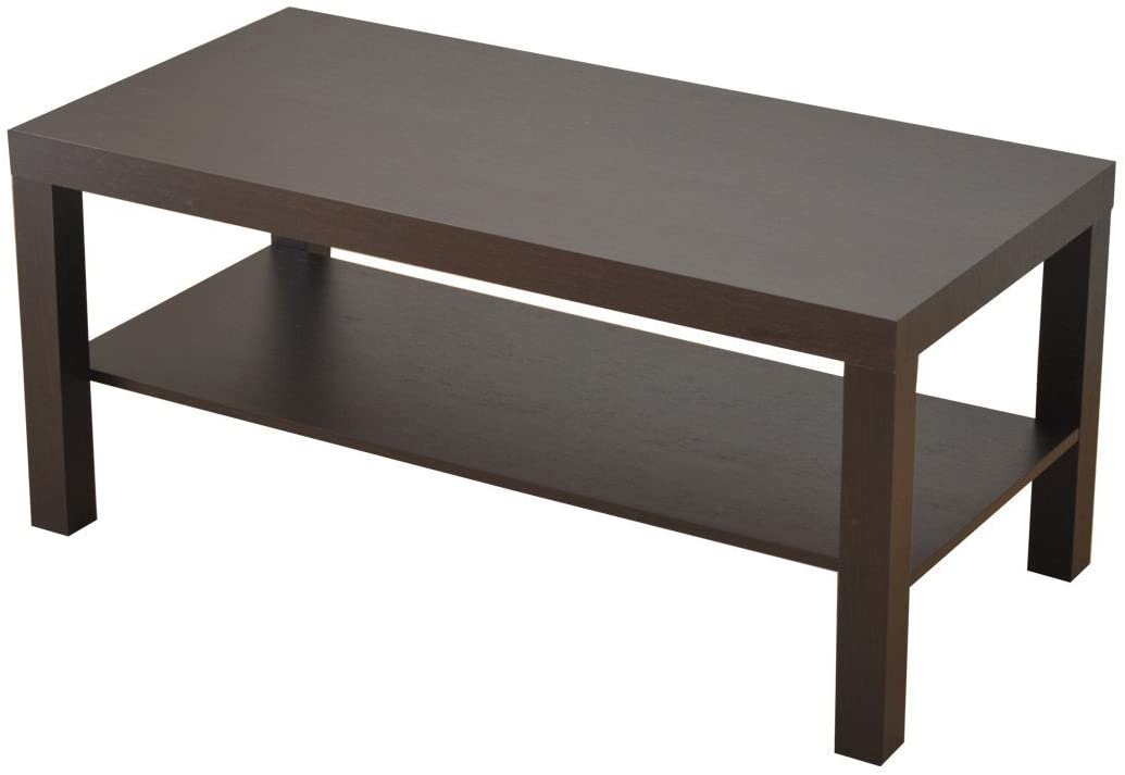 Coffee table (90 ?― 45cm) dark brown